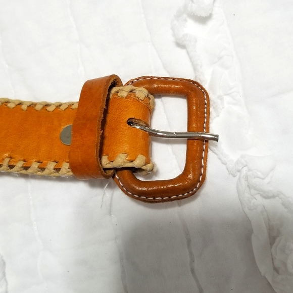 Vintage Leather Belt Handmade in Guatemala 32 EUC - Picture 12 of 16